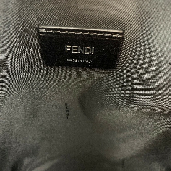 Fendi Monster Drawstring Nylon / Leather Backpack - Picture 6 of 8